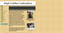 Desktop Screenshot of highcaliberlabradors.com